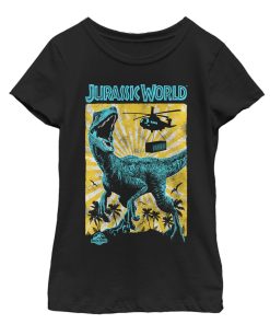 Girl’s Jurassic World Fallen Kingdom Helicopter Capture T-Shirt