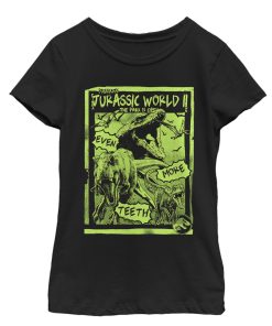 Girl’s Jurassic World Fallen Kingdom More Teeth Poster T-Shirt