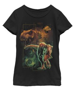 Girl’s Jurassic World Fallen Kingdom New Predator Dinosaur T-Shirt