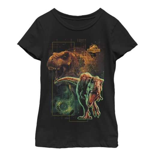 Girl’s Jurassic World Fallen Kingdom New Predator Dinosaur T-Shirt