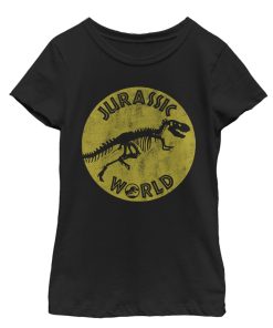 Girl’s Jurassic World Fallen Kingdom Retro Fossil T-Shirt