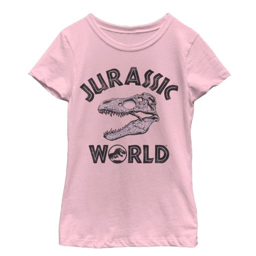 Girl’s Jurassic World Fallen Kingdom Skeleton Logo T-Shirt