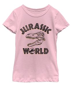 Girl’s Jurassic World Fallen Kingdom Skull Fossil T-Shirt