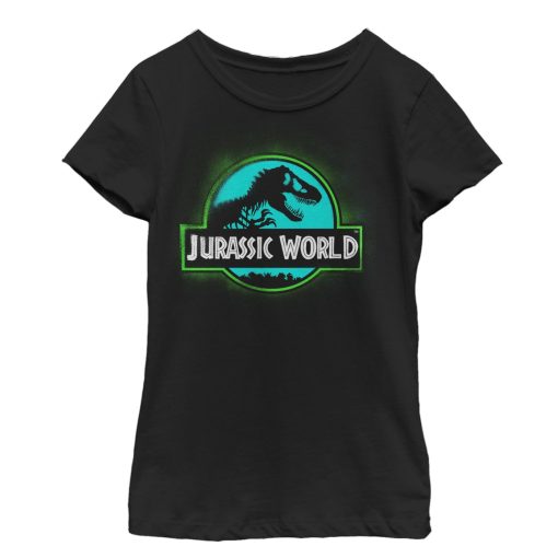 Girl’s Jurassic World Fallen Kingdom T. Rex Spray Paint Logo T-Shirt