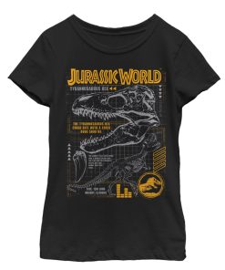 Girl’s Jurassic World Fallen Kingdom T.Rex Scary Facts T-Shirt
