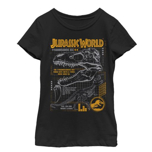 Girl’s Jurassic World Fallen Kingdom T.Rex Scary Facts T-Shirt