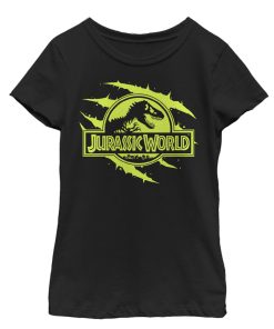 Girl’s Jurassic World Logo Claw Marks T-Shirt