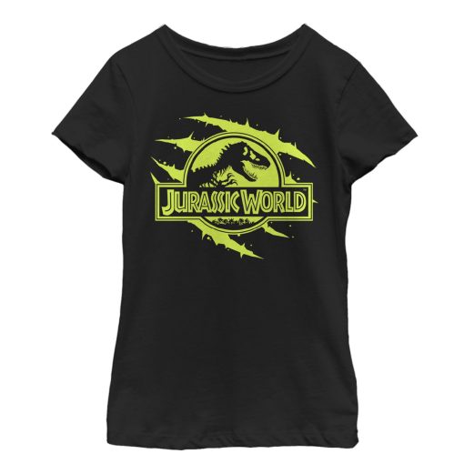 Girl’s Jurassic World Logo Claw Marks T-Shirt