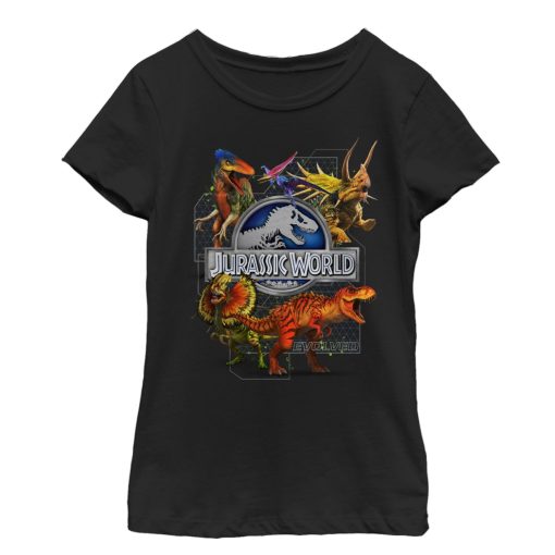 Girl’s Jurassic World New World Evolution T-Shirt