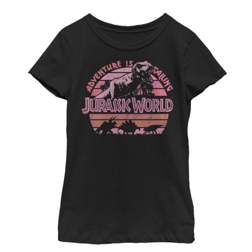 Girl’s Jurassic World Retro Adventure is Calling T-Shirt