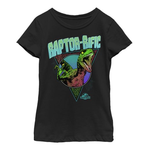 Girl’s Jurassic World Retro Raptorrific T-Shirt