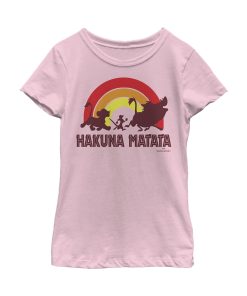 Girl’s Lion King Hakuna Matata Rainbow T-Shirt
