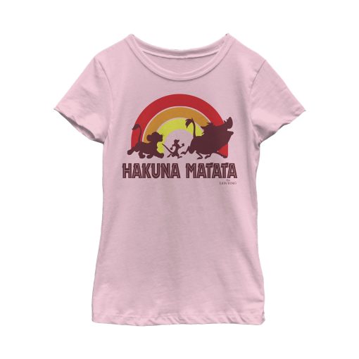 Girl’s Lion King Hakuna Matata Rainbow T-Shirt