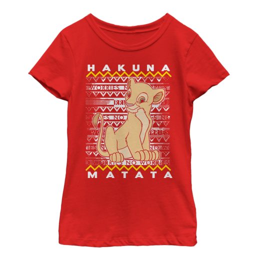 Girl’s Lion King Nala Diagonal Stripe T-Shirt