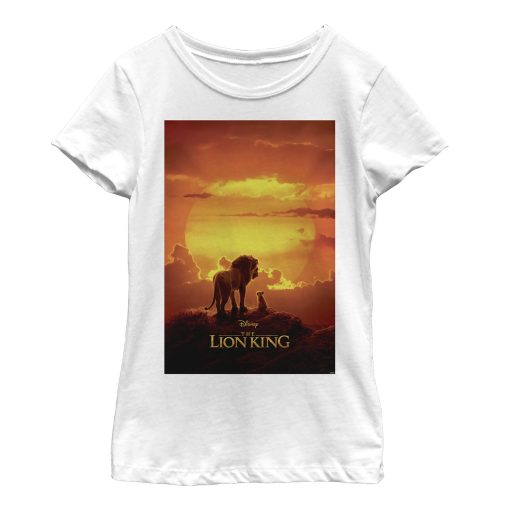 Girl’s Lion King Pride Rock Movie Poster T-Shirt