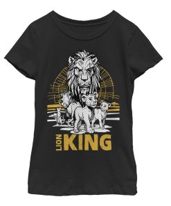 Girl’s Lion King Savannah Sunset Crew T-Shirt