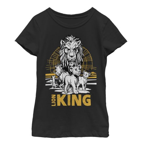 Girl’s Lion King Savannah Sunset Crew T-Shirt