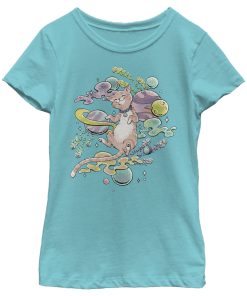 Girl’s Marvel Captain Marvel Celestial Goose In Space T-Shirt