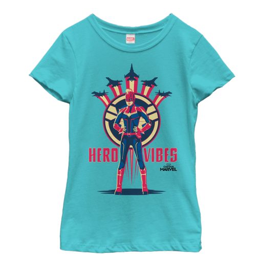 Girl’s Marvel Captain Marvel Hero Vibes T-Shirt