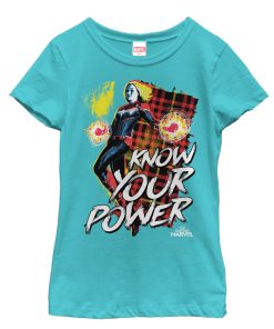 Girl’s Marvel Captain Marvel Know Your Power T-Shirt