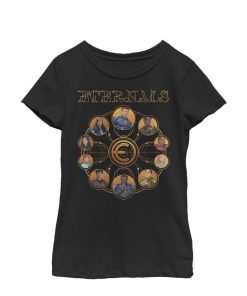 Girl’s Marvel Eternals Circular Gold T-Shirt