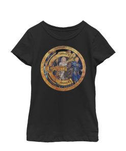 Girl’s Marvel Eternals Group Gold Badge T-Shirt