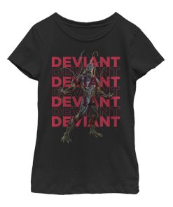 Girl’s Marvel Eternals Kro Deviant Repeating T-Shirt