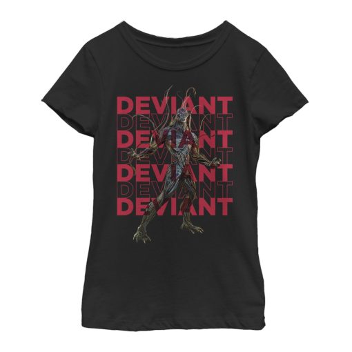 Girl’s Marvel Eternals Kro Deviant Repeating T-Shirt