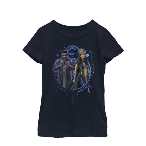 Girl’s Marvel Eternals Phastos and Ajak Duo T-Shirt