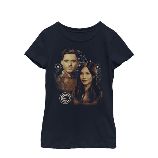 Girl’s Marvel Eternals Sersi and Ikaris T-Shirt