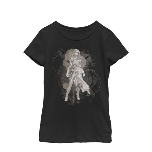 Girl’s Marvel Eternals Thena Circles T-Shirt