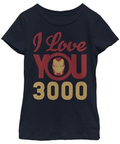 Girl’s Marvel Iron Man Love 3000 T-Shirt