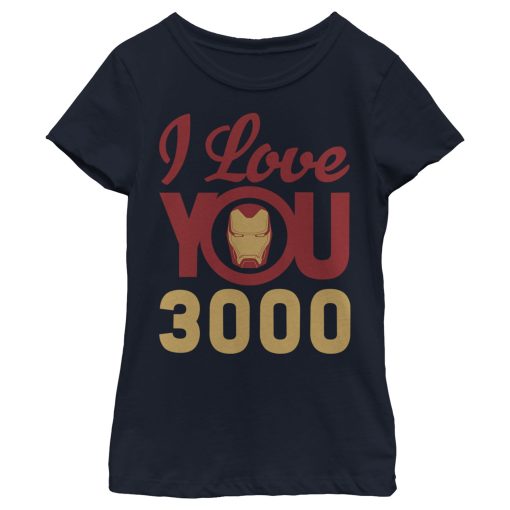 Girl’s Marvel Iron Man Love 3000 T-Shirt