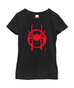 Girl’s Marvel Spider-Man Into the Spider-Verse Symbol T-Shirt