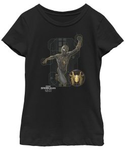Girl’s Marvel Spider-Man No Way Home Black Suit Tech T-Shirt