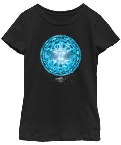 Girl’s Marvel Spider-Man No Way Home Blue Spidey Rune T-Shirt