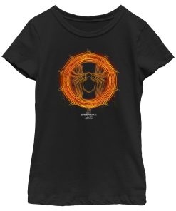 Girl’s Marvel Spider-Man No Way Home Gold Spider T-Shirt