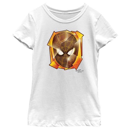 Girl’s Marvel Spider-Man No Way Home Golden Mask T-Shirt