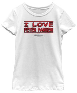 Girl’s Marvel Spider-Man No Way Home I Love Peter Parker T-Shirt