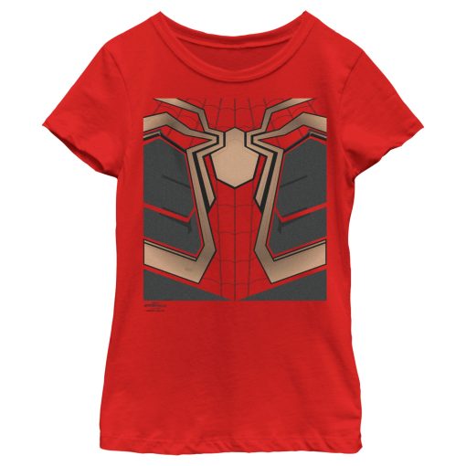 Girl’s Marvel Spider-Man No Way Home Iron Suit T-Shirt