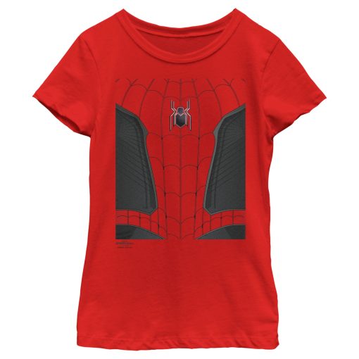 Girl’s Marvel Spider-Man No Way Home New Suit T-Shirt