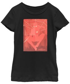 Girl’s Marvel Spider-Man No Way Home Red Poster T-Shirt