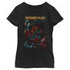 Girl’s Marvel Spider-Man No Way Home Slinging Cover T-Shirt