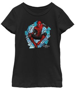 Girl’s Marvel Spider-Man No Way Home Spinning Webs T-Shirt