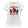 Girl’s Marvel Spider-Man No Way Home The Man T-Shirt