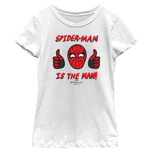 Girl’s Marvel Spider-Man No Way Home The Man T-Shirt