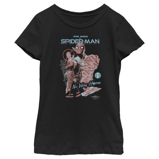 Girl’s Marvel Spider-Man No Way Home Unmasked T-Shirt