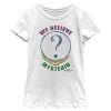 Girl’s Marvel Spider-Man No Way Home We Believe Mysterio Distressed T-Shirt