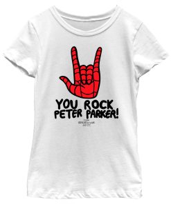 Girl’s Marvel Spider-Man No Way Home You Rock Peter Parker T-Shirt