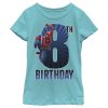 Girl’s Marvel Spider-Man Swinging 8th Birthday T-Shirt